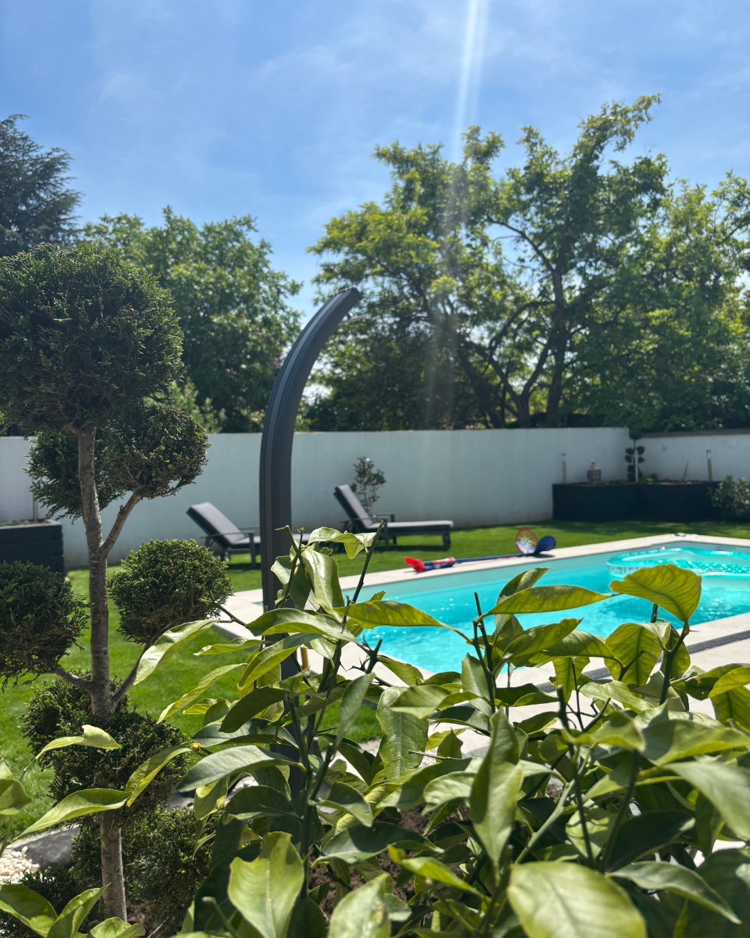 Kertépítés - 18. kerületben egy elkészült kert